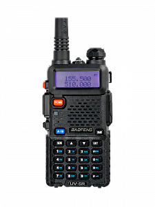 Рация Baofeng UV-5R 5W с гарнитурой черная